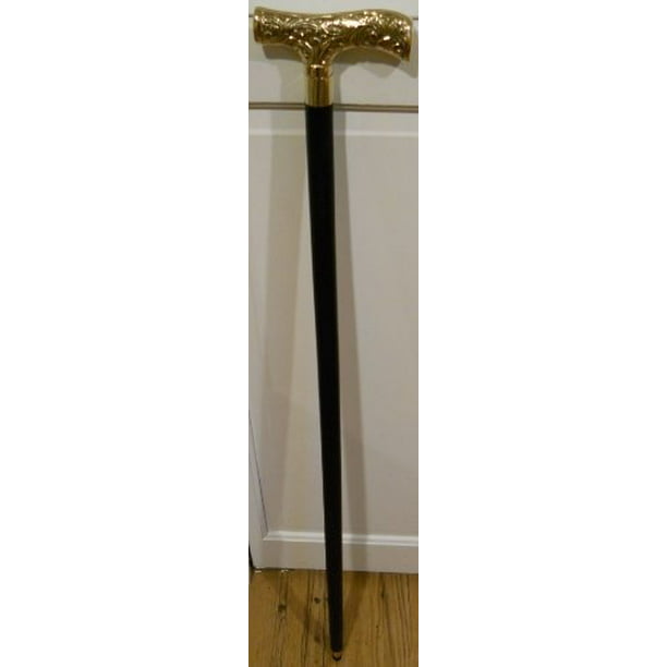 Details about  / Brass Designer Victorian Handle Wooden Walking Cane Antique Style Stick